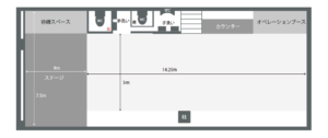 東京都内 日本橋 有楽町 神田 ライブハウススタンディングの図面
